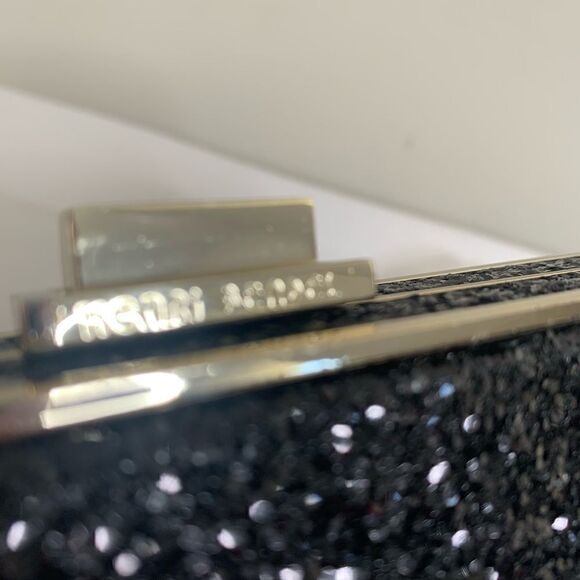 Henri Bendel Party Box Glitter Clutch - Black - Picture 10 of 10